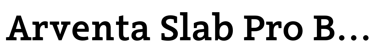 Arventa Slab Pro Bold